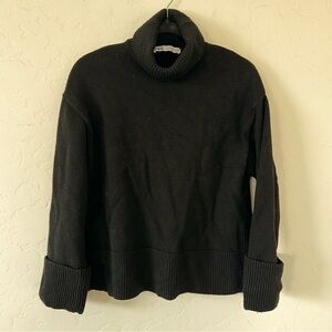ZARA Black Cowl Neck Sweater Size S